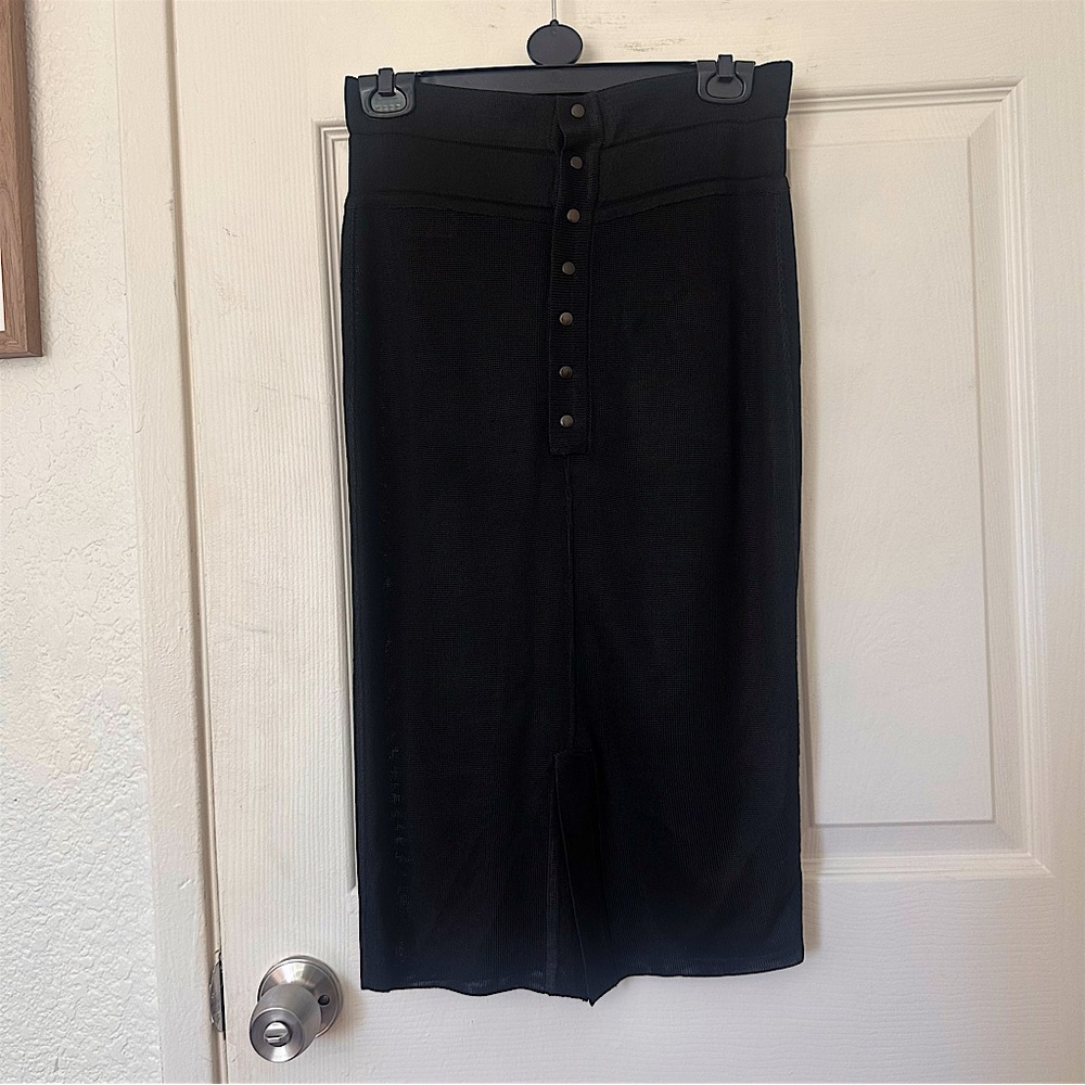 Vintage Alaïa “polo” knit pencil bandage skirt size S